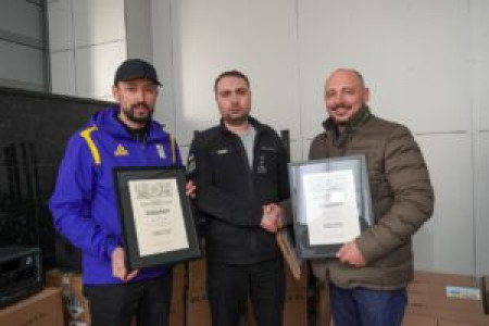 3 системи РЕБ та 10 зарядних станцій передав KIDDISVIT бійцям Головного управління розвідки Міністерства оборони України